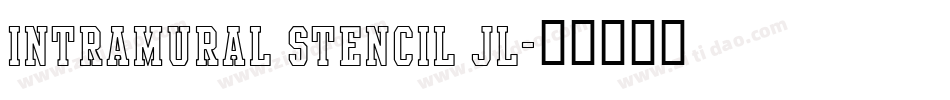 Intramural Stencil JL字体转换